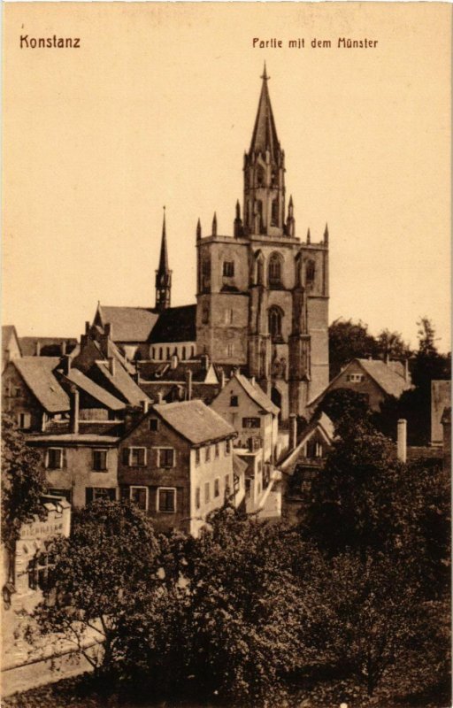 CPA AK Konstanz Partie mit dem Munster GERMANY (892922)