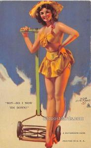 Zoe Mozert 1945 Mutoscope Artist Pin Up Girl, Non Postcard Backing Unused 