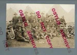 Duluth MINNESOTA RPPC 1914 3rd REGIMENT BAND National Guard Soldiers M.N.G. 