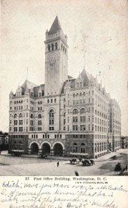 Vintage Postcard 1907 Post Office Building Historic Landmark Washington D.C.