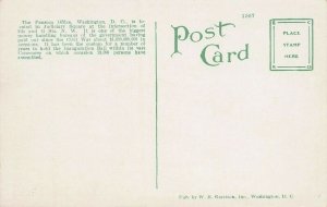 Pension Office, Washington, D.C., Early Postcard, Unused