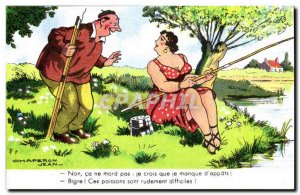 Old Postcard not it does not bite I croiq that lack ke & # 39appats these fis...