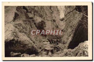 Old Postcard Gorges Du Verdon Monumental blocks between Bauchers and Maugue V...