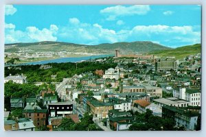 St. Johns Newfoundland Canada Postcard View Taken from Basilica Towers 1970