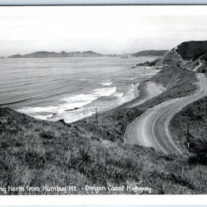 c1940s Curry County, OR RPPC Humbug Mountain Oregon Coast Highway Sawyers A164