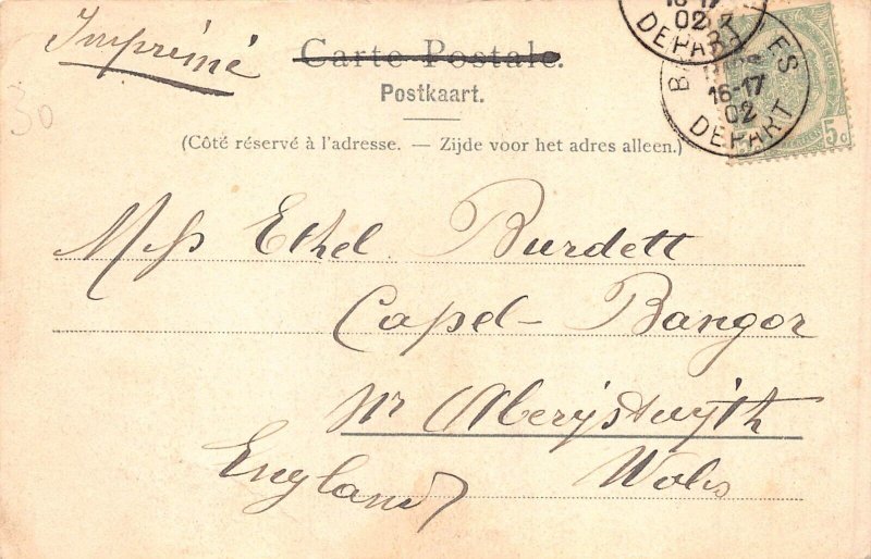 Belgium Bruxelles Brussels 1902 La Bourse vintage postcard