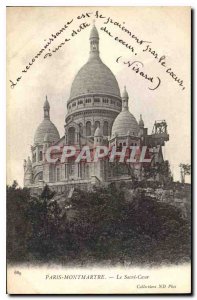 Old Postcard Paris Montmartre's Sacre Coeur