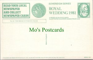 Royalty Postcard - Royal Wedding 1981, Princess Diana at St Paul's  Ref.RS30363