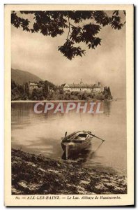 Old Postcard Aix Les Bains Lake Abbaye De Hautecombe