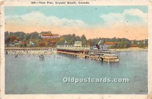 New Pier Crystal Beach, Canada Postal Used Unknown, Missing Stamp 