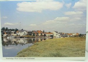 New Vintage Postcard River Colne Rowhedge Nr Colchester Essex