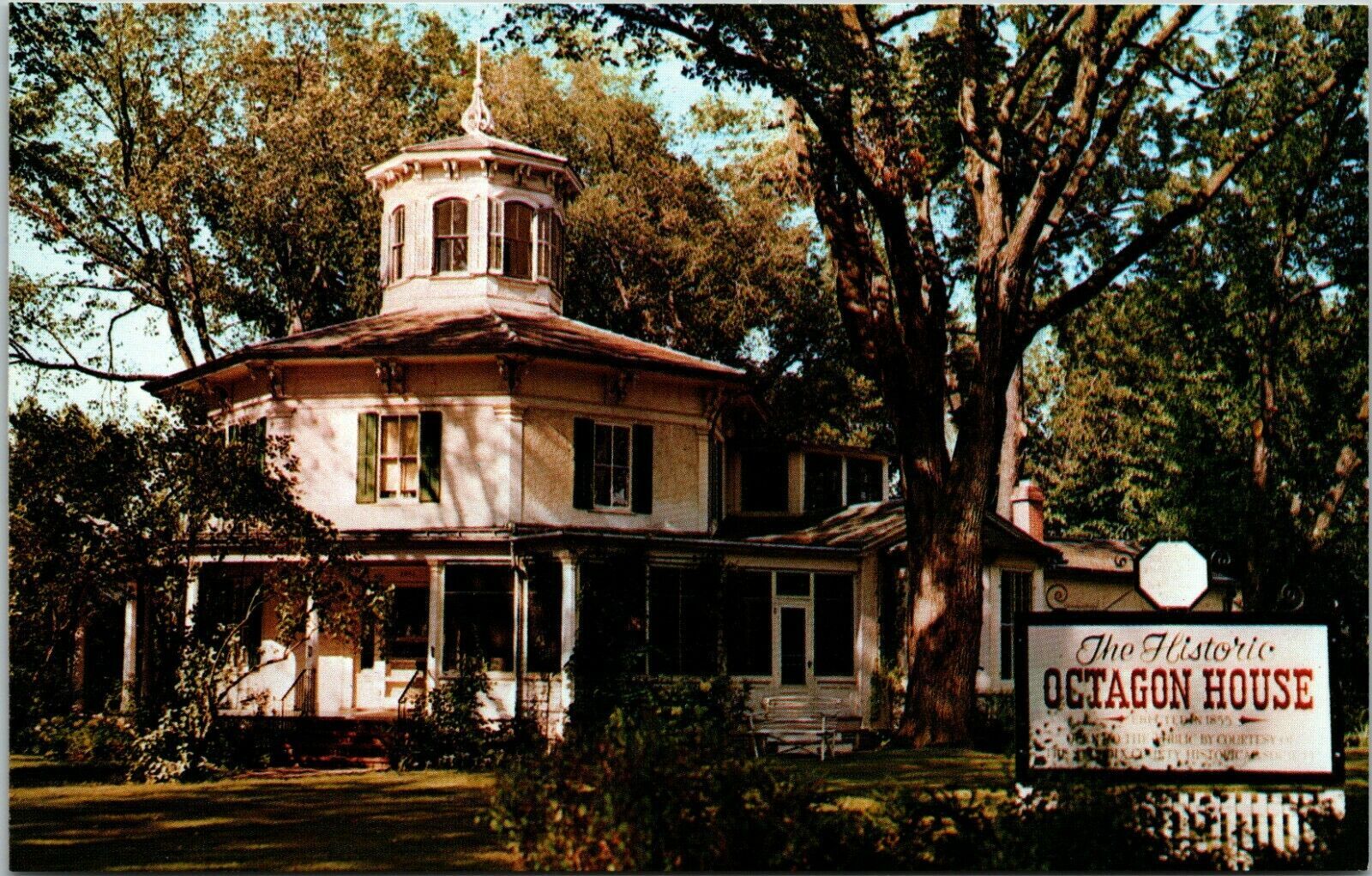 Historic Octagon House Hudson Wisconsin Postcard United States