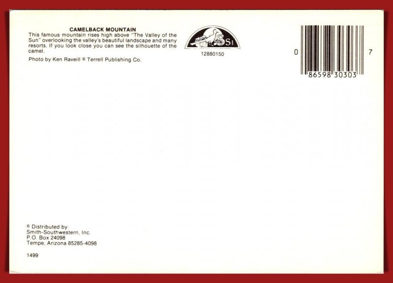 Arizona, Scottsdale - Camelback Mountain - [AZ-382X]