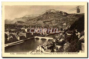 Grenoble - Vue Generale - The Teleferique - Bastille and Moucherotte Old Post...