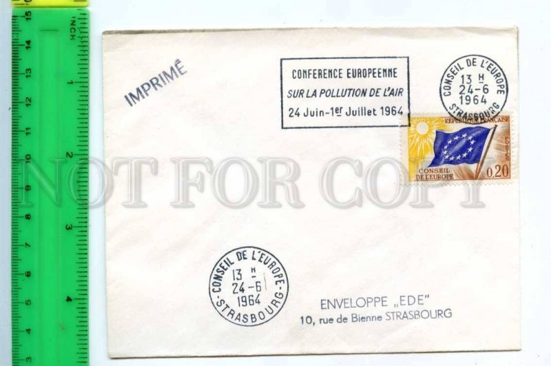 419322 FRANCE Council of Europe 1964 year Strasbourg European Parliament COVER