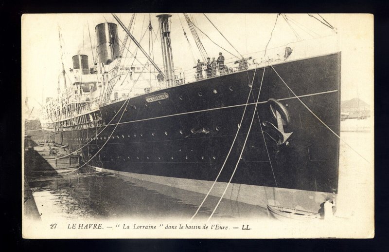 LS3495 - French Liner - CGT - La Lorraine - LL postcard