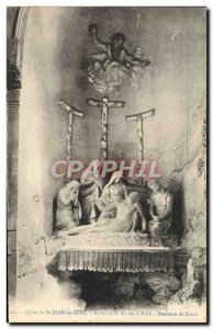 Postcard Ancient Church of St Jean De Bere Cross Descent From Altar Nd of Pity