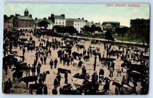 Galway County Galway Ireland Postcard Eyre Square c1910 Antique Unposted