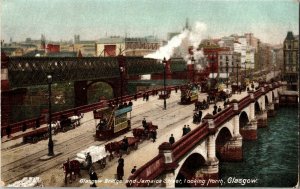 Tucks 1414 Glasgow Bridge and Jamaica Street Looking North Vintage Postcard G67