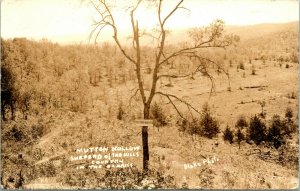 Vintage Real Photo Post Card RPPC - Mutton Hollow - Shepard of the Hills -Ozarks 