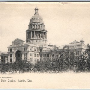 1905 UDB Austin TX State Capitol Rotograph Collotype Postcard Sol Art Print A200