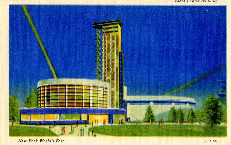 NY - 1939 New York World's Fair. Glass Center Building