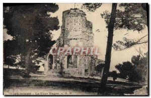 Old Postcard Nimes La Tour Magne