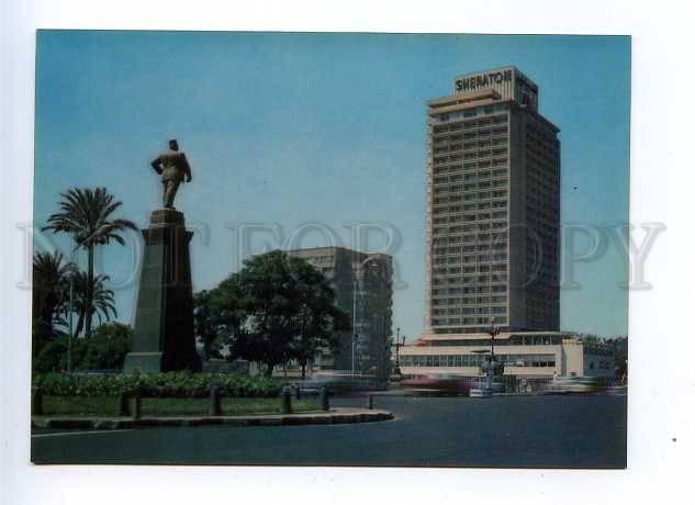 179462 EGYPT Sheraton Hotel Cairo old 3-D postcard