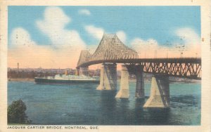 Canada Montreal Quebec Jacques Cartier bridge 1948 