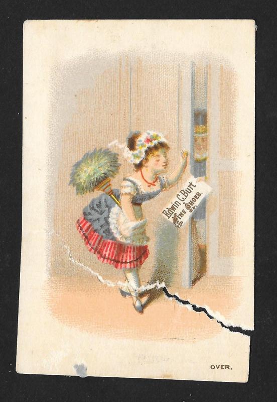 VICTORIAN TRADE CARDS (2) Edwin Burt Shoes Calendars