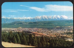 British Columbia CRANBROOK Panoramic View of the City Highways 95 and 3 - Chrome