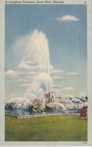 Illinois Chicago Buckingham Fountain Grant Park 1943