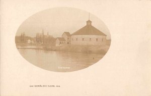 Eau Claire Wisconsin Gas Works Real Photo Vintage Postcard JH230238