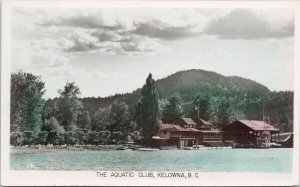 The Aquatic Club Kelowna BC Unused Gowen Sutton RPPC Postcard H22