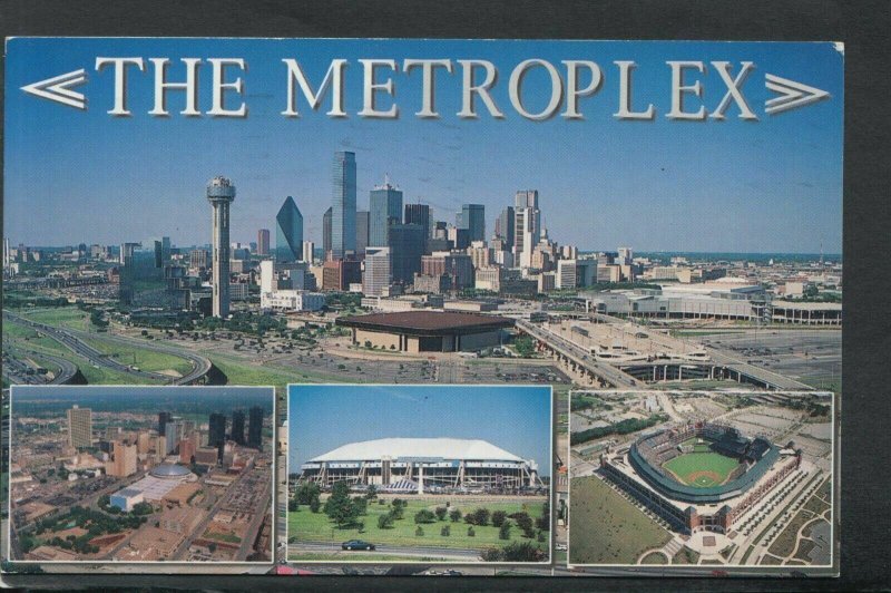 America Postcard - The Metroplex, Dallas Skyline, Fort Worth, Texas   RS20370