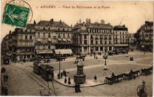 CPA ANGERS - Place du Ralliement et la Poste (207974)