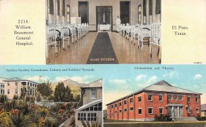 El Paso Texas William Beaumont General Hospital, Multi-View Lithograph PC U11382