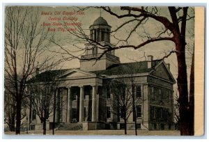 1910 Iowa Old Capitol Central Building State University Iowa City Iowa Postcard