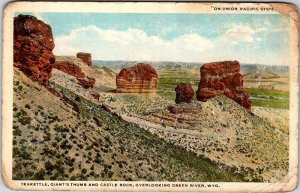 Postcard MOUNTAIN SCENE Green River Wyoming WY AM6126