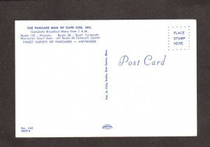MA Pancake Man Restaurant Cape Cod Massachusetts Mass Postcard US
