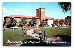 Postcard University Of Arizona Student Union Memorial Building Tucson Old Cars