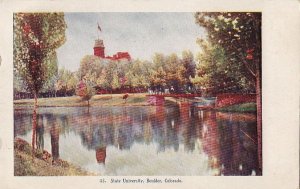 Postcard State University Boulder CO