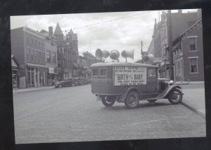 REAL PHOTO CIRCLEVILLE OHIO DOWNTOWN STREET SCENE OLD TRUCK POSTCARD