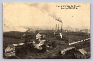 J95/ Canal Dover Ohio Postcard c1910 The U.S. Steel Co Factory Plant 306