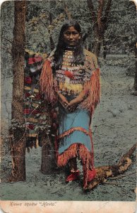 G63/ Native American Indian Postcard c1910 Kiowa Squaw Havta Woman 12