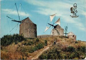 Portugal Moinhos Windmills c1973 Postcard D94