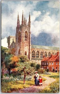 1921 Priory Church Augustinian Worship Place Bridlington England Posted Postcard