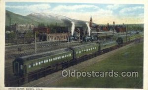 Union Depot, Ogden, UT USA Train Railroad Station Depot Unused crease left ed...