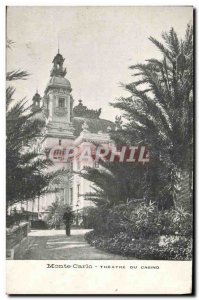 Old Postcard Monte Carlo Theater Du Casino
