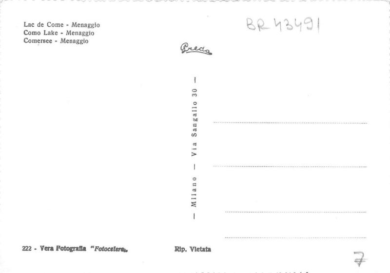 BR43491 Lac de Como Menaggto     Italy